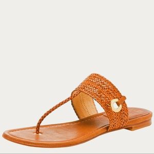 Stuart Weitzman Woven Leather Sandals